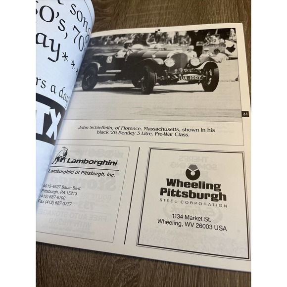 Pittsburgh Vintage Grand Prix Race Program 1989 Classic Autos Morgan Jaguar - Picture 14 of 16